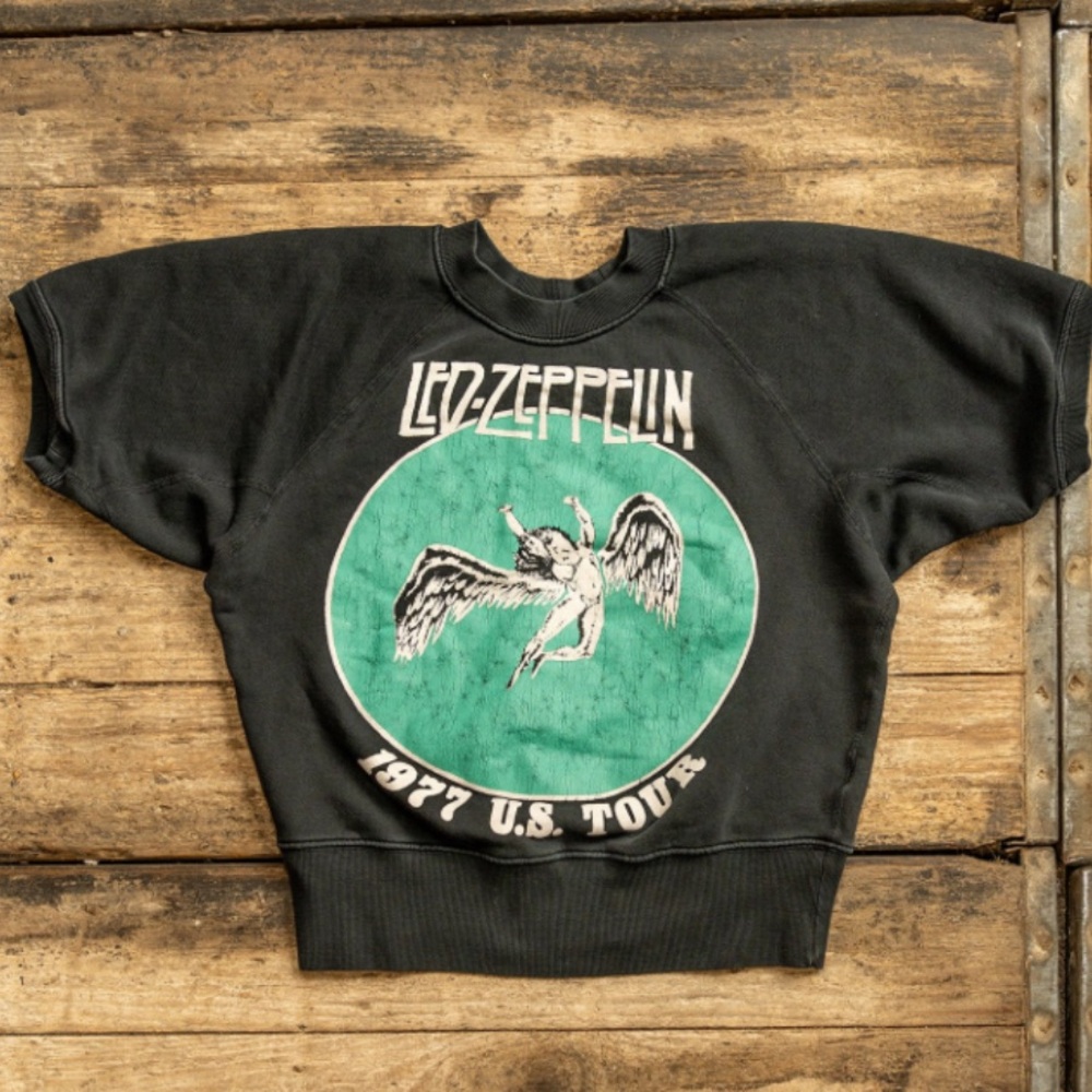 *IN SEARCH OF!* Madeworn Led Zeppelin short sleeve sweatshirt small or medium